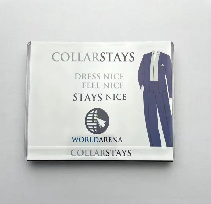 Worldarena Magnetic Collar Stay Set (3-Pair Variety Pack